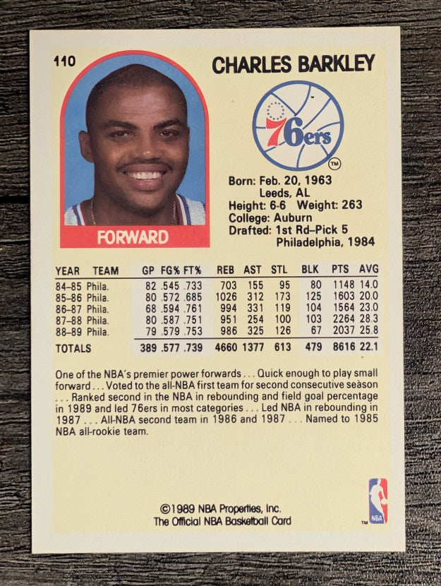 1989-90 Hoops #110 Charles Barkley