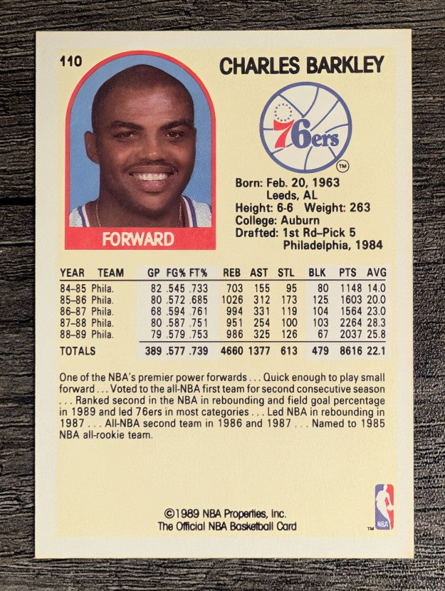 1989-90 Hoops #110 Charles Barkley (NM)