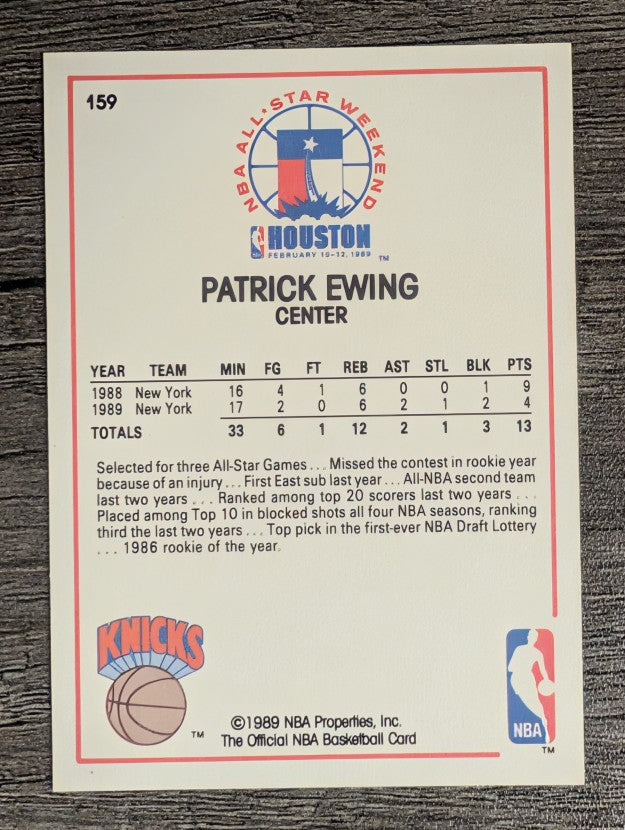 1989-90 Hoops #159 Patrick Ewing AS