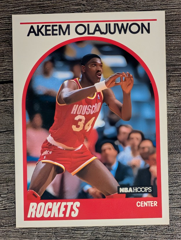 1989-90 Hoops #180 Hakeem Olajuwon