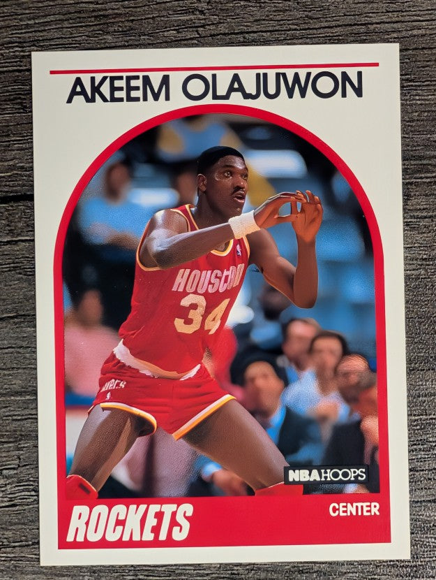 1989-90 Hoops #180 Hakeem Olajuwon