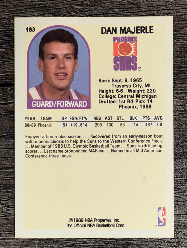 1989-90 Hoops #183 Dan Majerle RC (NM)