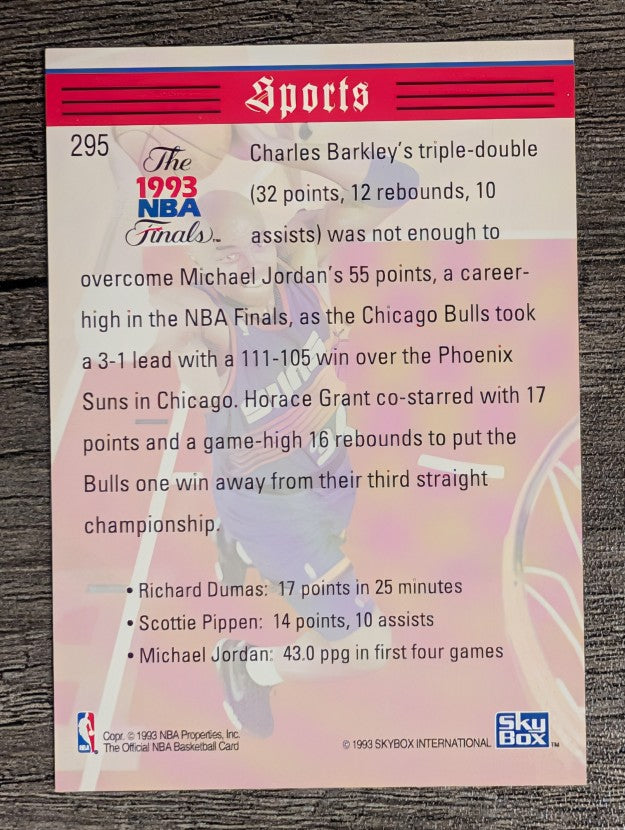 1993-94 Hoops #295 Charles Barkley TRIB (NM)