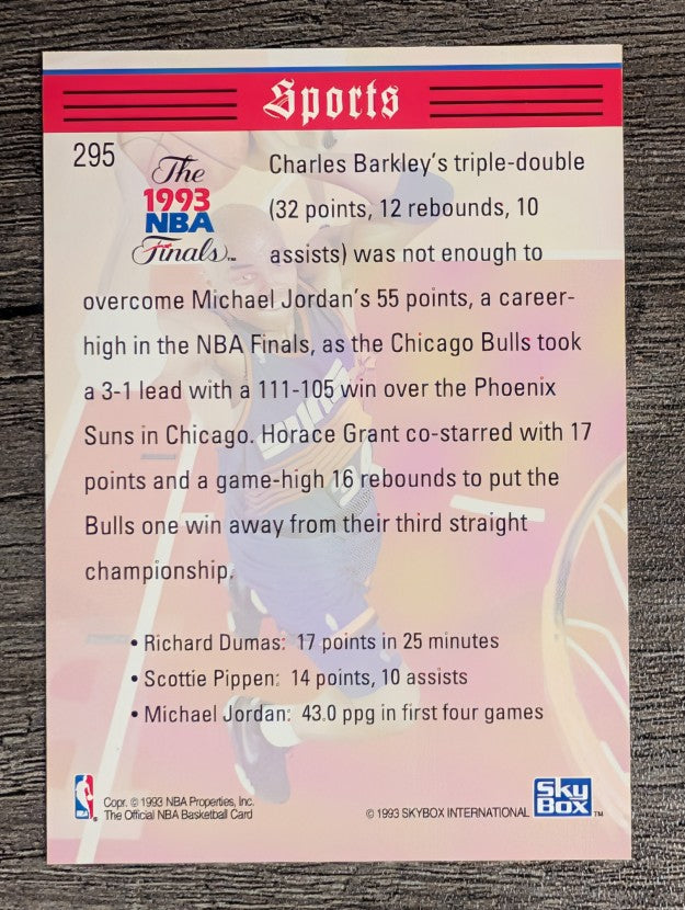 1993-94 Hoops #295 Charles Barkley TRIB (NM)