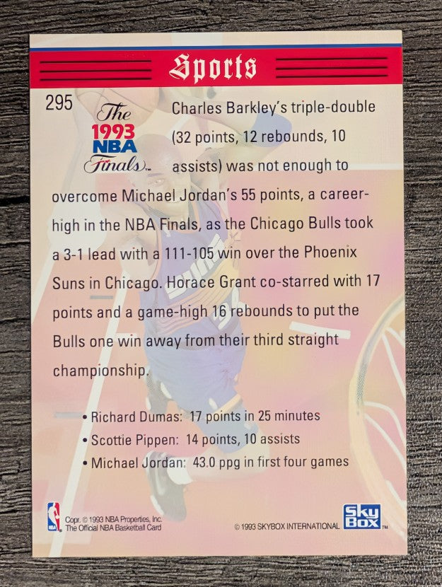 1993-94 Hoops #295 Charles Barkley TRIB (NM)