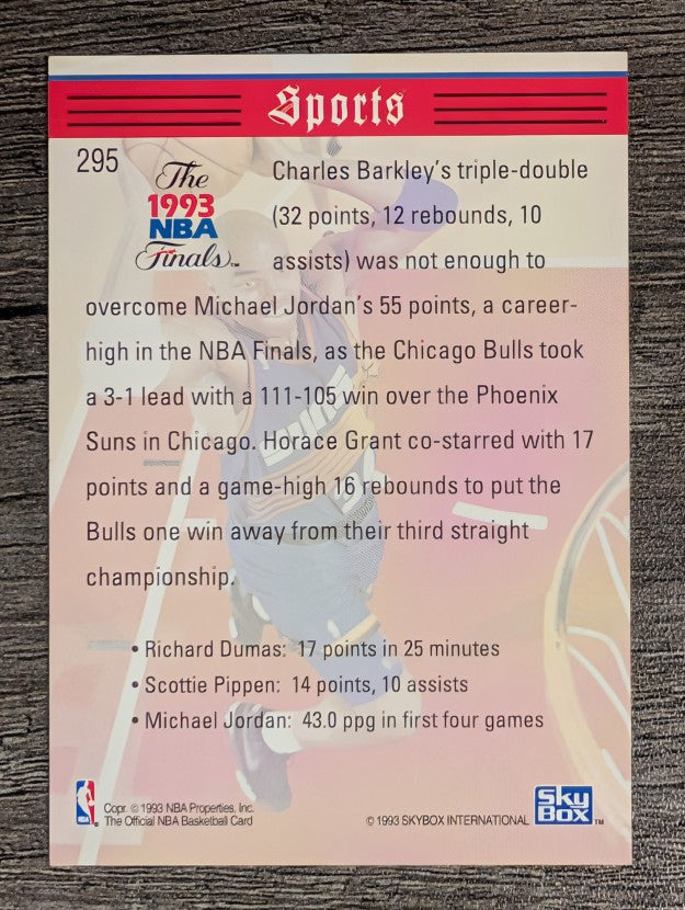 1993-94 Hoops #295 Charles Barkley TRIB (NM)