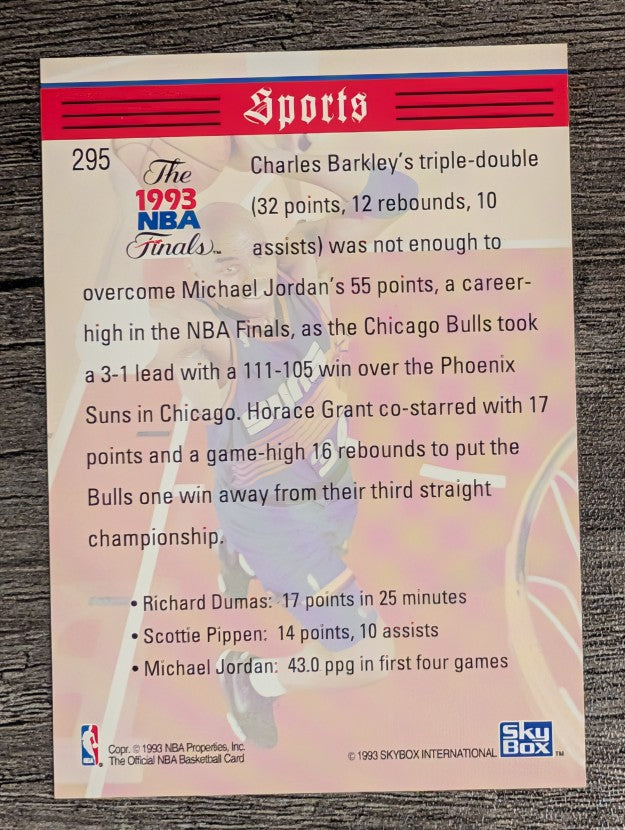 1993-94 Hoops #295 Charles Barkley TRIB (NM)