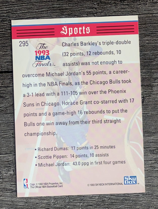 1993-94 Hoops #295 Charles Barkley TRIB (NM)