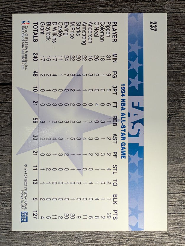 1994-95 Hoops #237 East Team