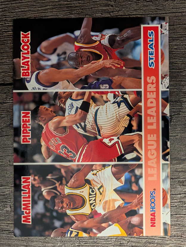 1994-95 Hoops #258 Nate McMillan LL/Scottie Pippen/Mookie Blaylock (NM)