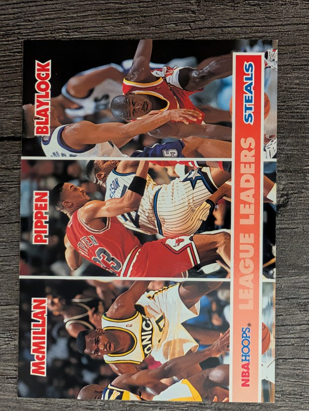 1994-95 Hoops #258 Nate McMillan LL/Scottie Pippen/Mookie Blaylock (NM)