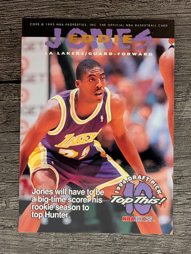 1994-95 Hoops #430 Eddie Jones TOP/Lindsey Hunter