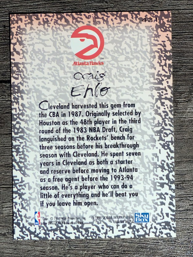 1994-95 Hoops #431 Craig Ehlo GM
