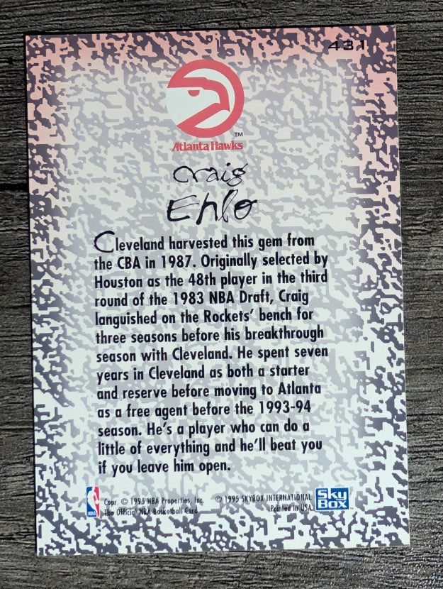 1994-95 Hoops #431 Craig Ehlo GM
