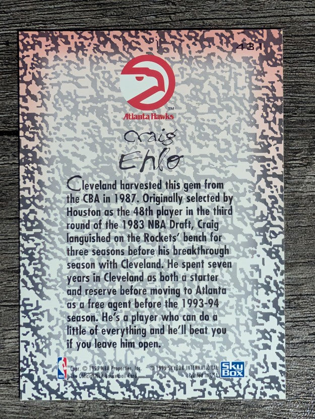 1994-95 Hoops #431 Craig Ehlo GM