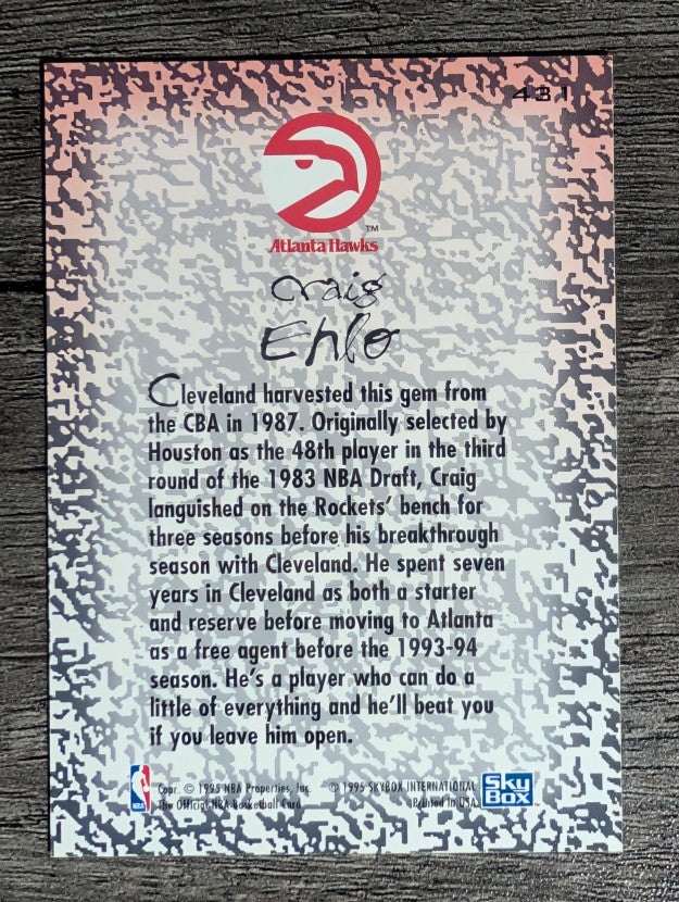 1994-95 Hoops #431 Craig Ehlo GM