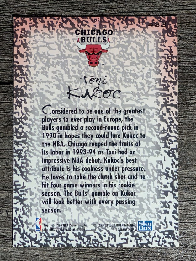 1994-95 Hoops #433 Toni Kukoc GM