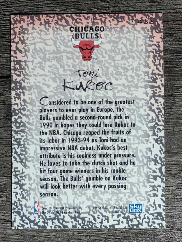 1994-95 Hoops #433 Toni Kukoc GM
