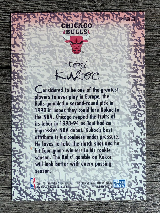 1994-95 Hoops #433 Toni Kukoc GM