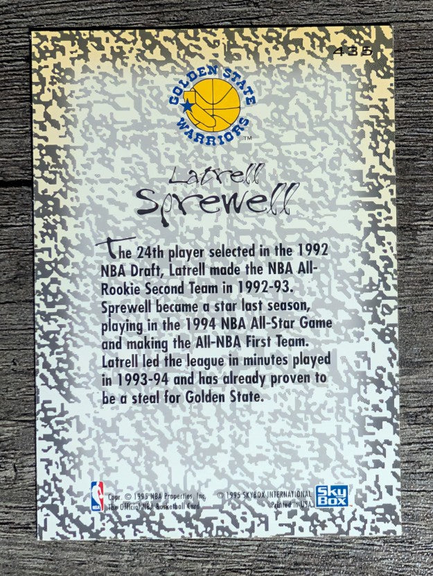 1994-95 Hoops #435 Latrell Sprewell GM