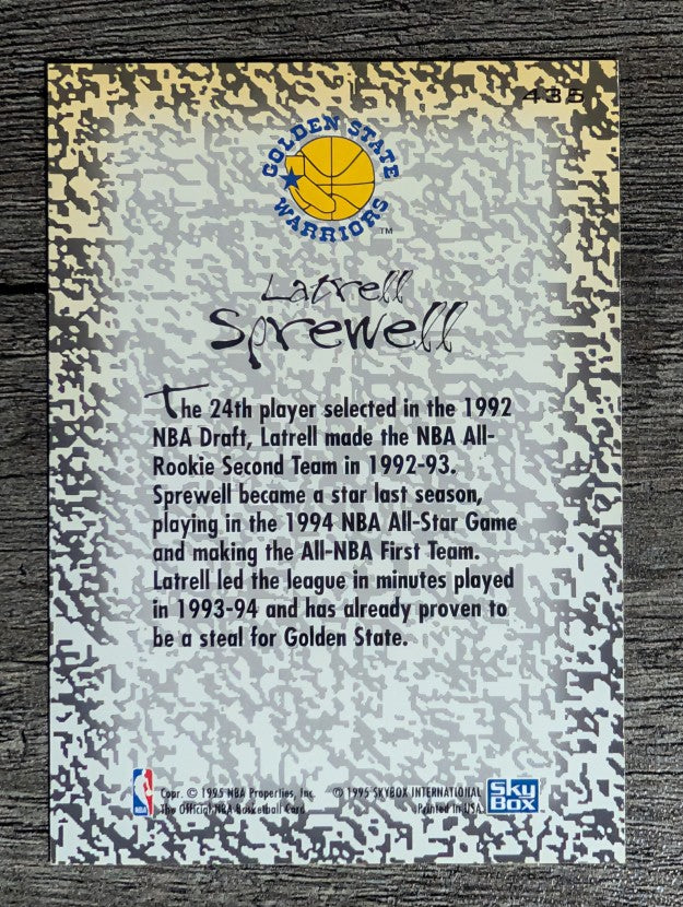 1994-95 Hoops #435 Latrell Sprewell GM