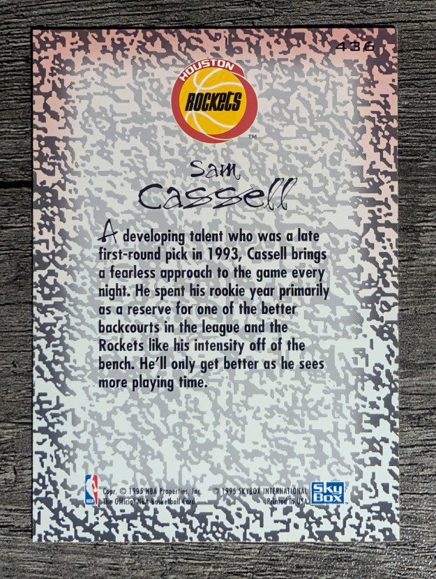 1994-95 Hoops #436 Sam Cassell GM