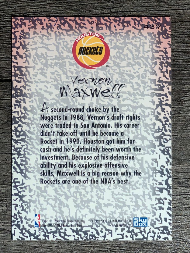 1994-95 Hoops #437 Vernon Maxwell GM