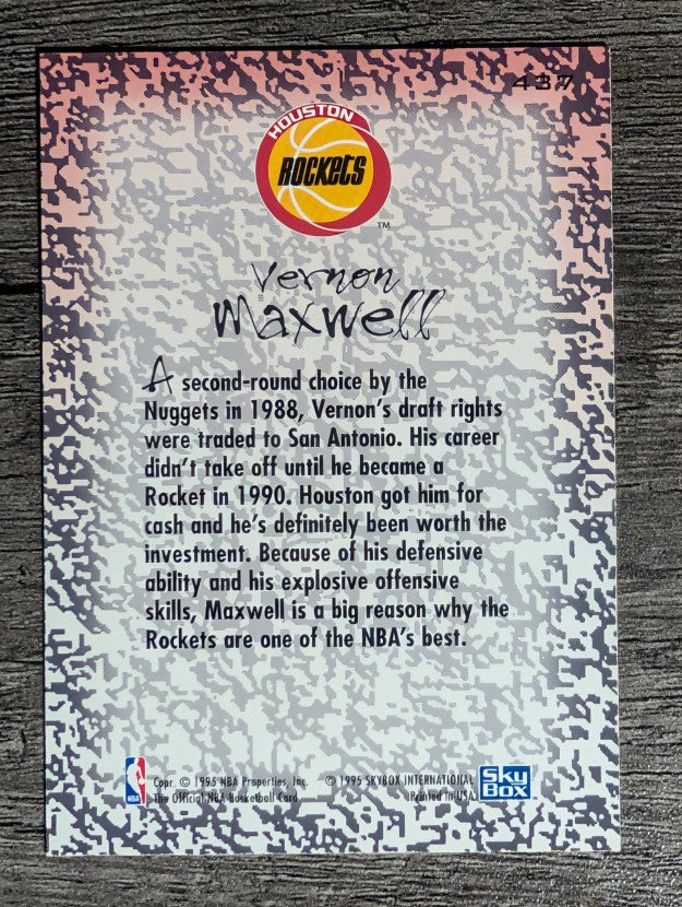 1994-95 Hoops #437 Vernon Maxwell GM