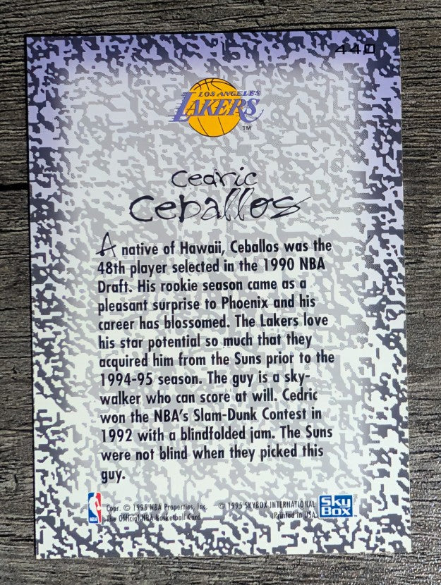 1994-95 Hoops #440 Cedric Ceballos GM