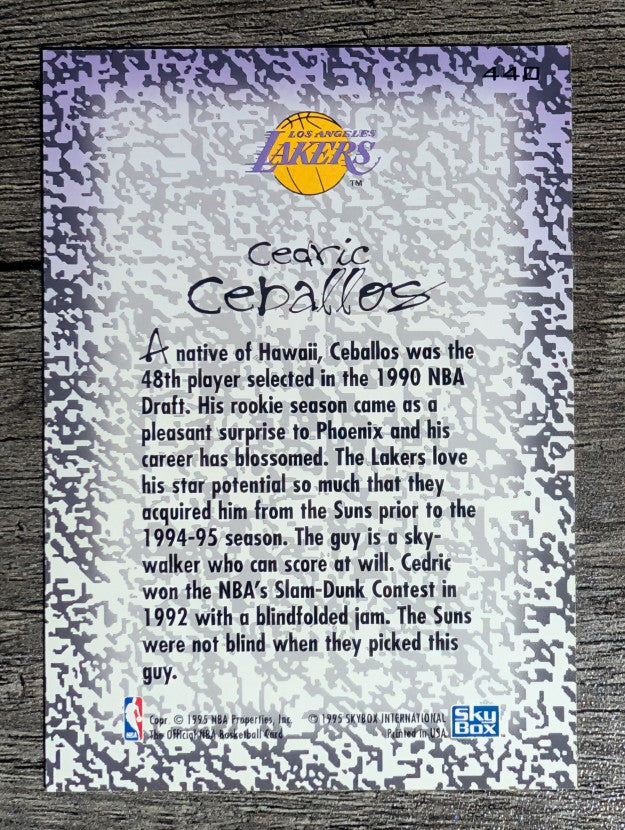 1994-95 Hoops #440 Cedric Ceballos GM