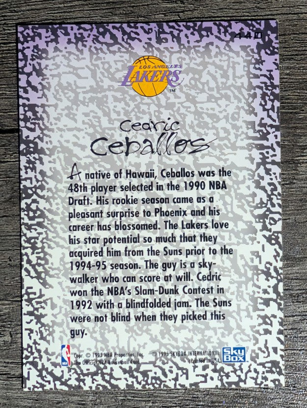 1994-95 Hoops #440 Cedric Ceballos GM