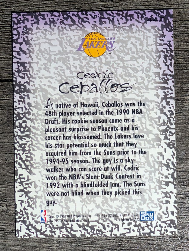 1994-95 Hoops #440 Cedric Ceballos GM