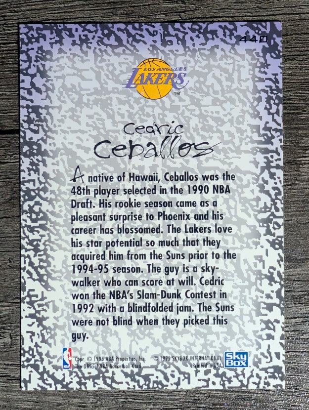1994-95 Hoops #440 Cedric Ceballos GM