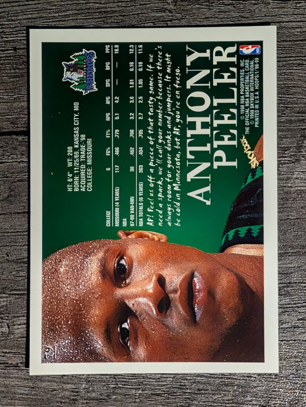 1998-99 Hoops #79 Anthony Peeler