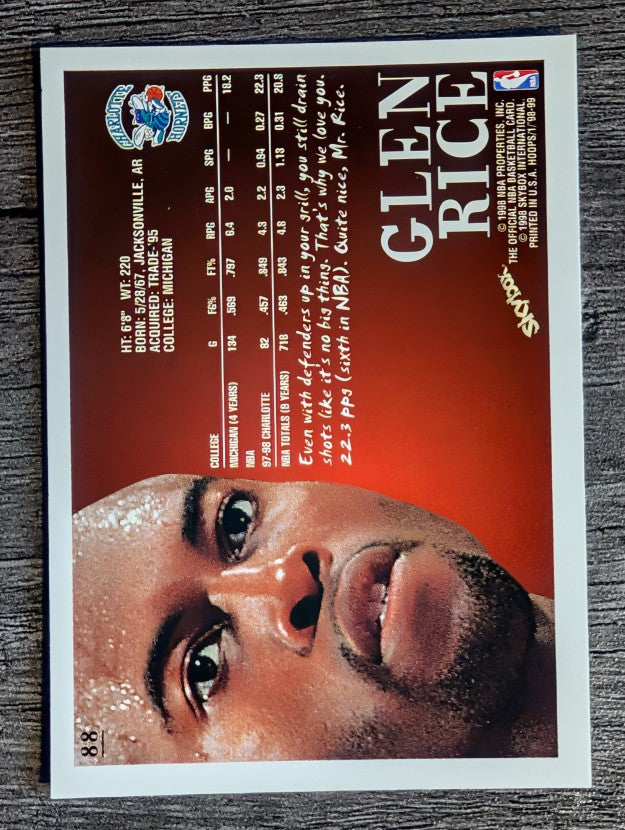 1998-99 Hoops #88 Glen Rice