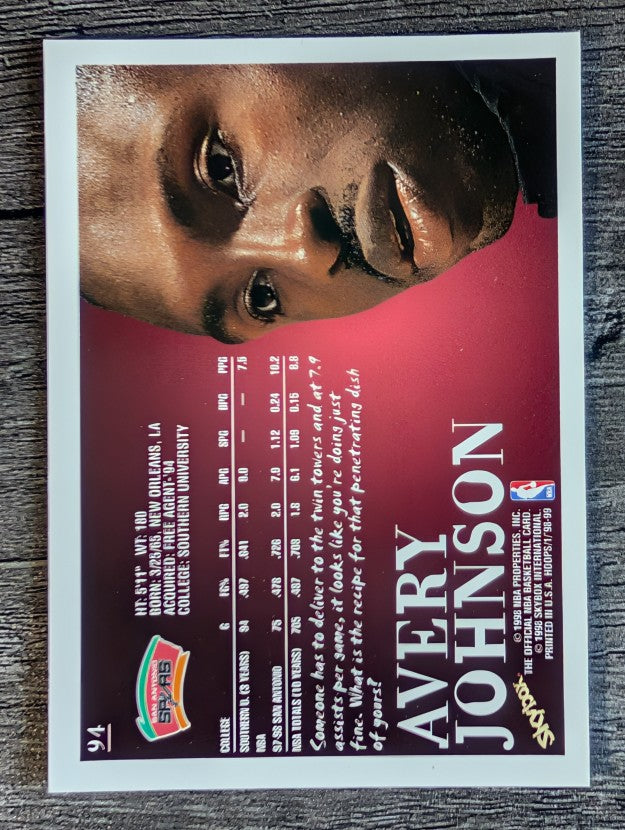 1998-99 Hoops #94 Avery Johnson