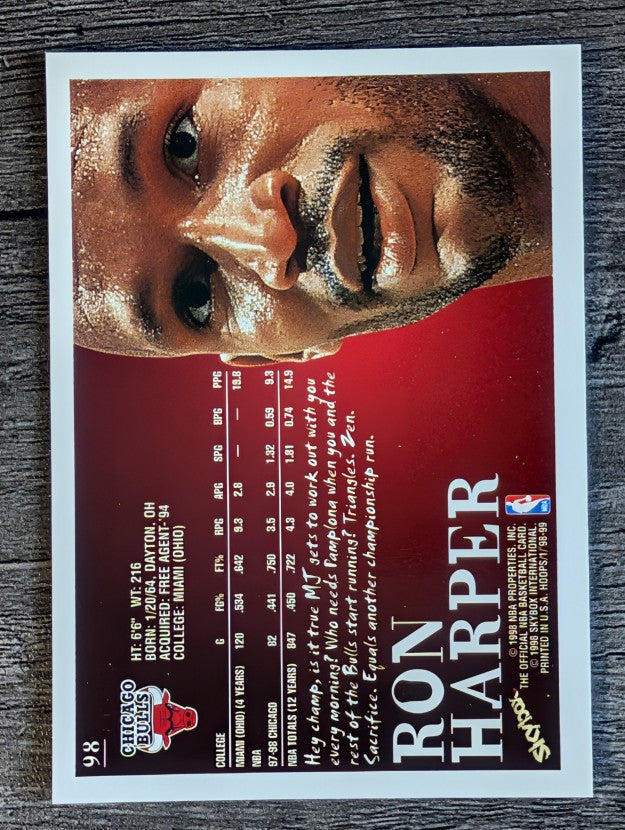 1998-99 Hoops #98 Ron Harper