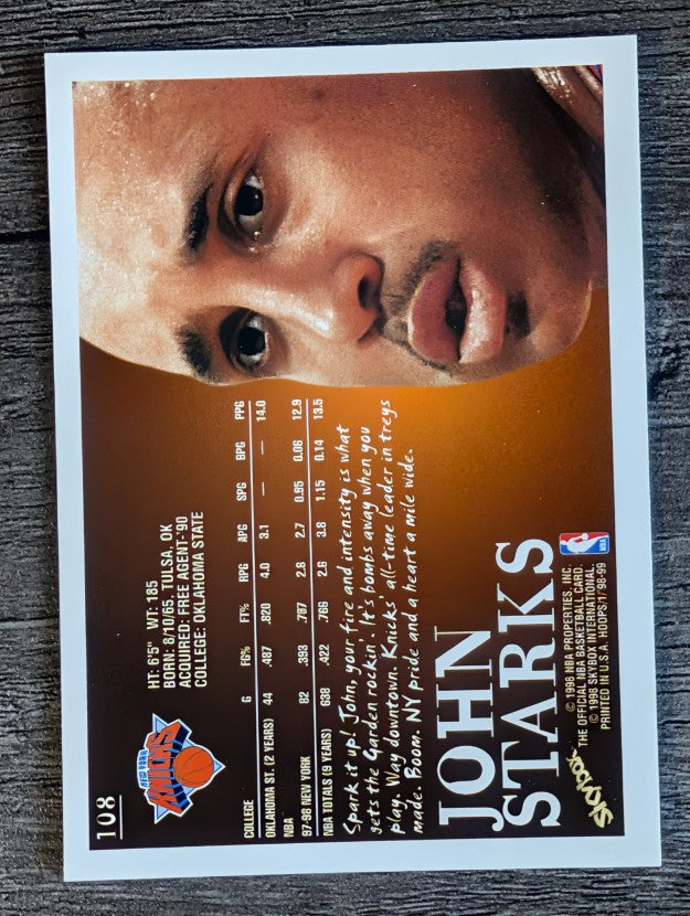 1998-99 Hoops #108 John Starks
