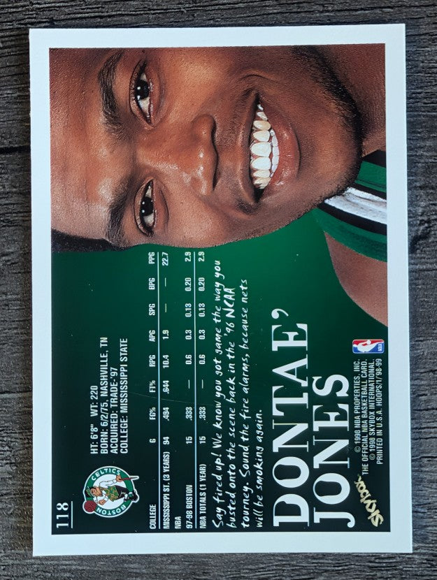 1998-99 Hoops #118 Dontae Jones