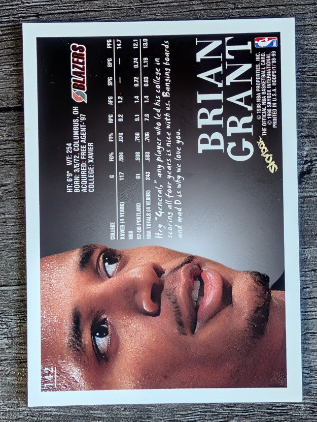 1998-99 Hoops #142 Brian Grant
