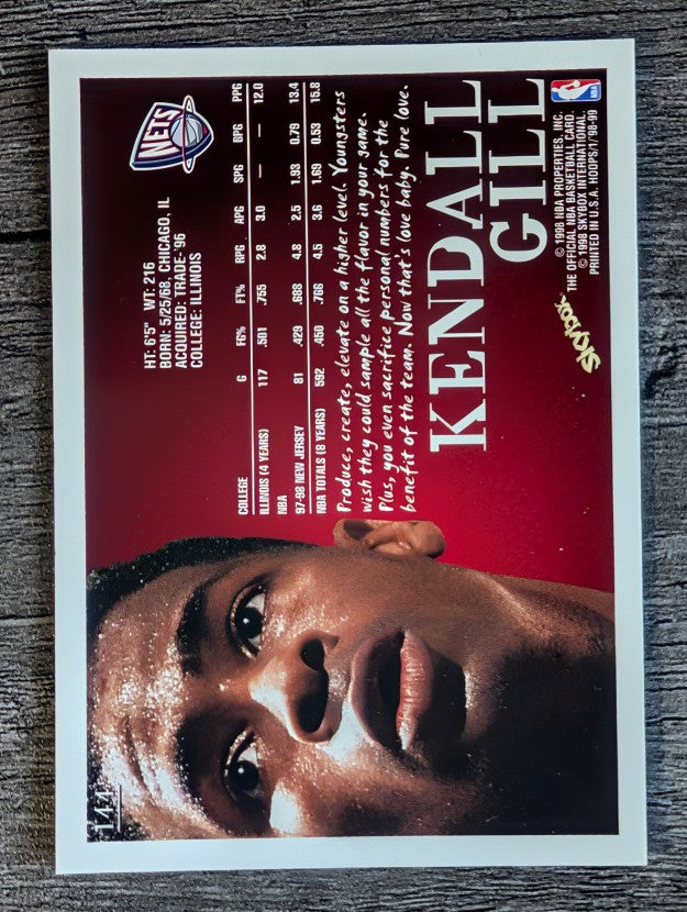 1998-99 Hoops #144 Kendall Gill