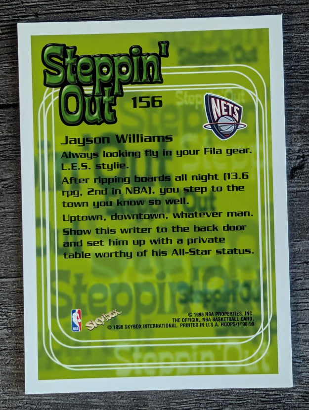 1998-99 Hoops #156 Jayson Williams SO