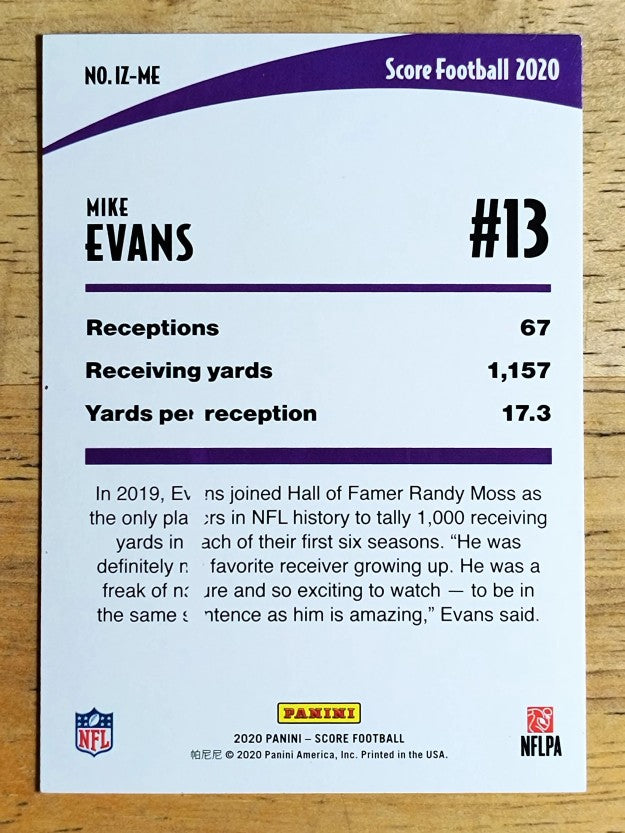 2020 Score In the Zone #16 Mike Evans