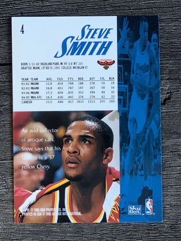 1995-96 SkyBox Premium #4 Steve Smith