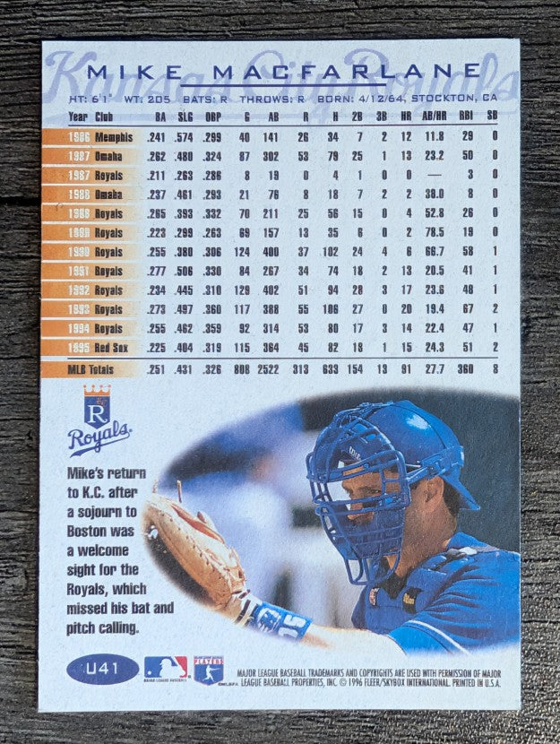 1996 Fleer Update #U41 Mike Macfarlane
