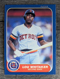 1986 Fleer #242 Lou Whitaker