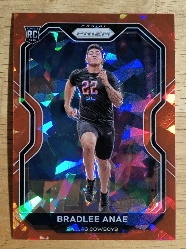 2020 Panini Prizm Prizms Red Ice #336 Bradlee Anae