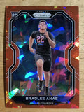2020 Panini Prizm Prizms Red Ice #336 Bradlee Anae