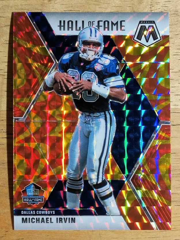 2020 Panini Mosaic Mosaic Reactive Orange #289 Michael Irvin HOF
