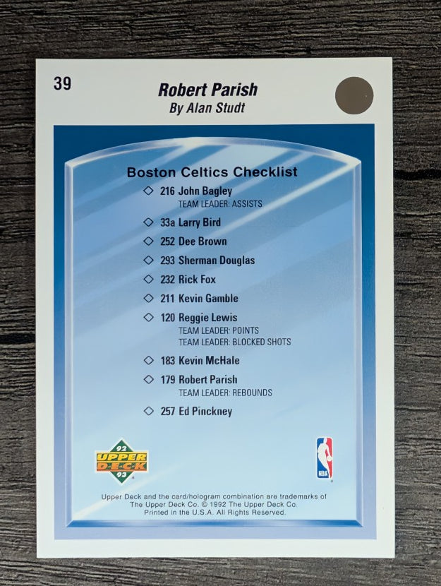 1992-93 Upper Deck #39 Robert Parish TC